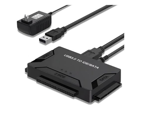 &uu CABLE ADAPTADOR SATA-IDE 2,5 y 3,5 A USB 3.0 CON FUENTE (3590)